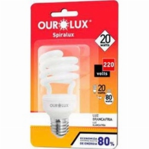 Lâmpada Ourolux  6400K Espiral 01203 - 220V 20w