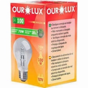 Lâmpada Ourolux Halogena Clara H100 70W 127V 1un