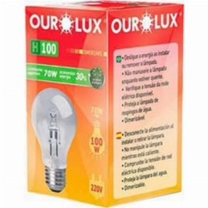 Lâmpada Ourolux Halogena Clara H100 70W 220V