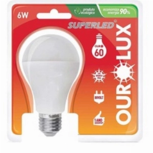 Lâmpada Ourolux Superled 6W Bivolt 2700K 1un