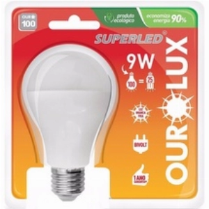 Lâmpada Ourolux Superled 9 W Bivolt 6500K 1un