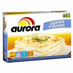 Lasanha AURORA 4 Queijos 650g