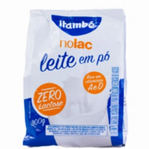 Leite em Pó ITAMBÉ Nolac Zero Lactose Integral Instantâneo Sachê 300g