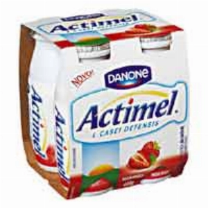 Leite Fermentado DANONE Actimel com Polpa de Morango 600g