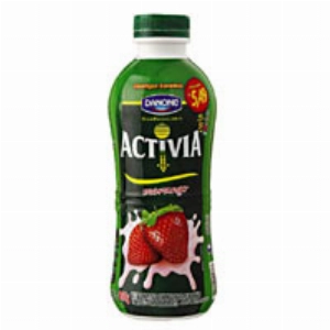 Leite Fermentado DANONE Activia com Polpa de Morango Garrafa 850g