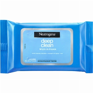 Lenços Demaquilantes NEUTROGENA Deep Clean Pacote com 7 unid