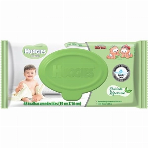 Lenços Umedecidos HUGGIES Classic Refrescante Pacote com 48 Unidades