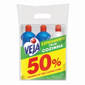 Kit Veja Multiuso Original 500ml + 50% De Desconto no Veja Cozinha Limão 500ml