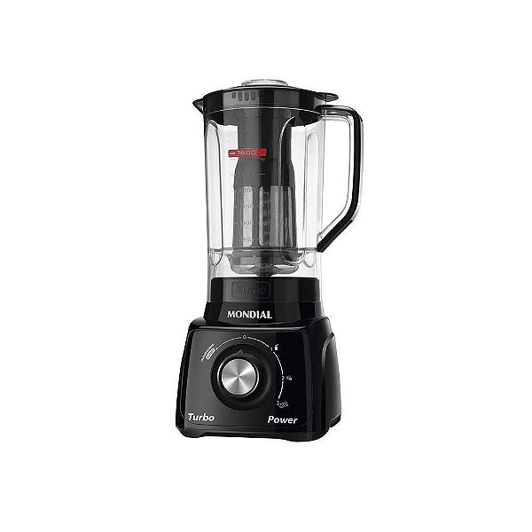 Liquidificador Mondial Turbo Power 2,2L L-99-FB Preto - 127V