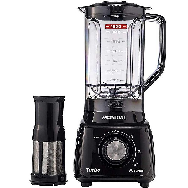 Liquidificador Mondial Turbo Power L-99-FB Preto - 220V