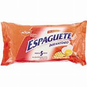 Massa Instantânea Espaguete NISSIN Sem Sachê de Tempero 500g