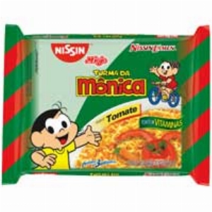 Massa Instantânea NISSIN Sabor Tomate Turma da Mônica 85g