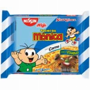 Massa Instantânea NISSIN Turma da Mônica Sabor Carne 85g