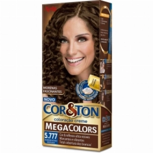 Mini Kit Cor e Ton Mega Colors 5.777 Marrom Intenso Profundo