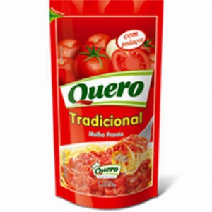 Molho de Tomate QUERO Tradicional Sachê 340g