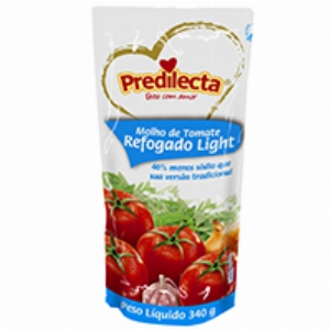 MOLHO TOMATE PREDILECTA REFOGADO LIGHT SACHET 340G