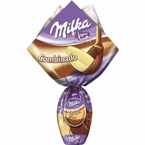 Ovo de Páscoa  Lacta Milka Meio a Meio 176g 