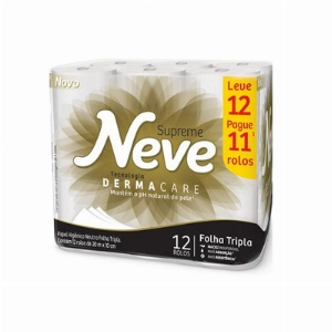 Papel Higiênico NEVE Dermacare Folha Tripla Leve 12 Pague 11