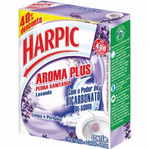 Pedra Sanit Harpic Aroma Plus Lav 40 De