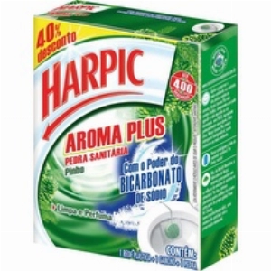 Pedra Sanitária Harpic Plus  40%Desc Pinho 20g