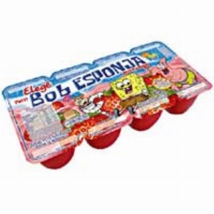 Petit Suisse ELEGÊ Bob Esponja com Polpa de Morango 320g