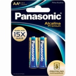 Pilha Panasonic Alcalina  2Un Premium Pequena 2un