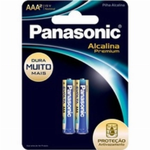 Pilha Panasonic Alcalina   2Un Premiumasculino  Palito 2un