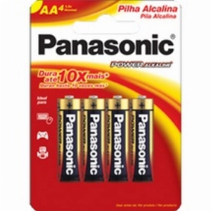 Pilha Panasonic Alcalina  4Un Sm Pequena. 4un