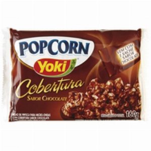 Pipoca de Microondas YOKI Cobertura de Chocolate 160g