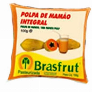 Polpa de Fruta Congelada BRASFRUT Integral Mamão 100g