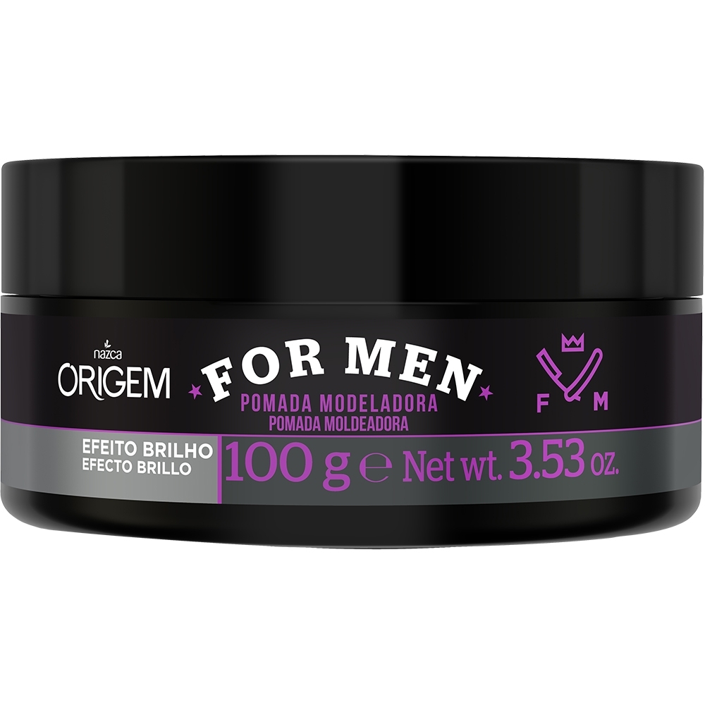 Pomada Modeladora Origem Nazca For Men Efeito Brilho 100g