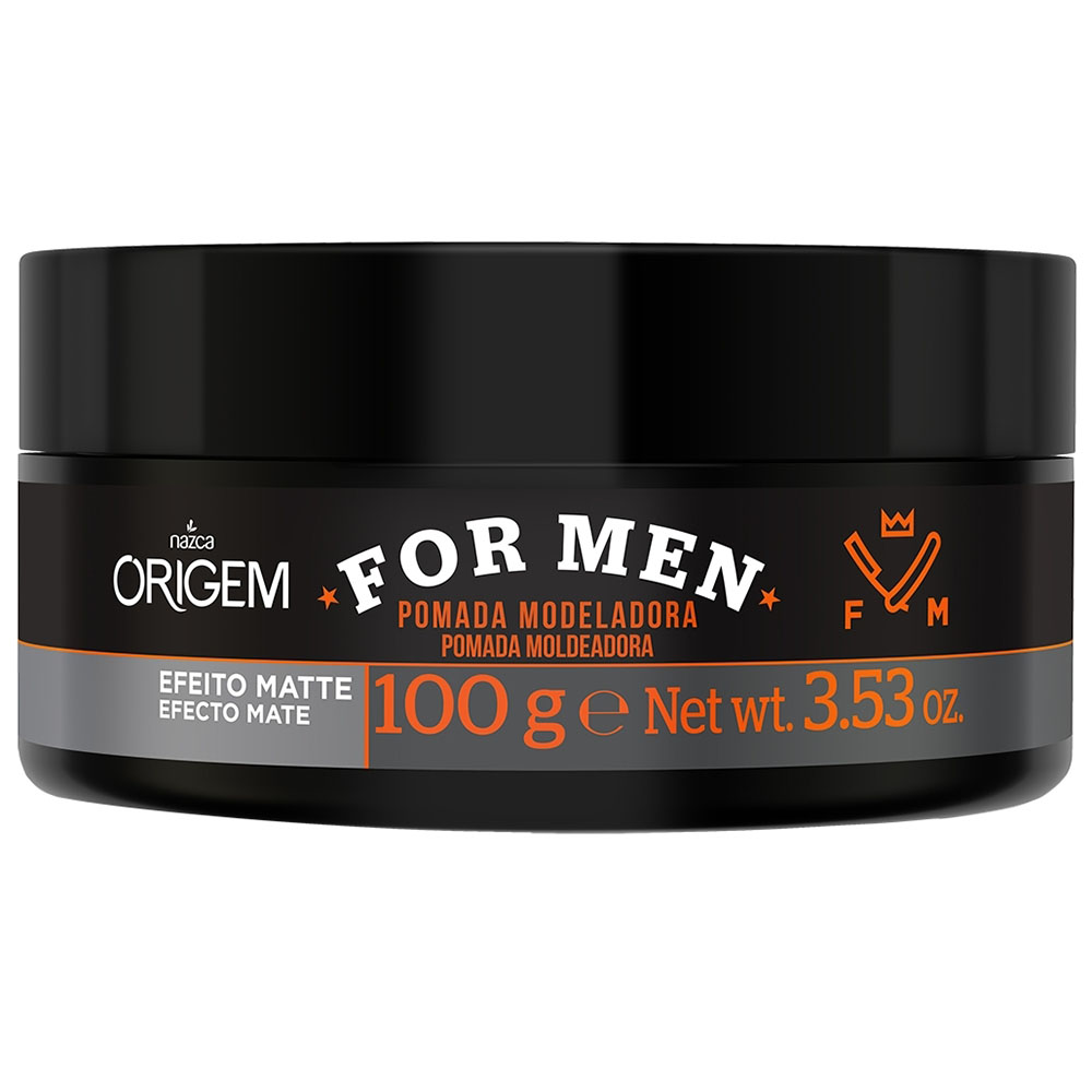 Pomada Modeladora Origem Nazca For Men Efeito Matte 100g