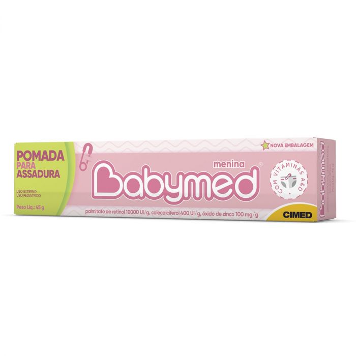 POMADA PARA ASSADURAS BABYMED MENINA COM 45G