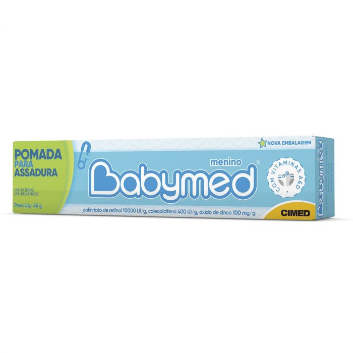 POMADA PARA ASSADURAS BABYMED MENINO COM 45G