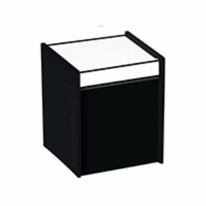 PORTA HASTE FLEXÍVEL ALGODÃO QUADRADO PRETO BRINOX 1 UNIDADE