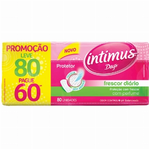 Protetor Intimus Days Sem Abas Com 80 Unidades