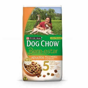 Ração DOG CHOW Bem-estar para Cachorros Adultos Raças Médias e Grandes 1kg
