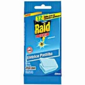 Refil Inseticida Elétrico RAID Protector 12 pastilhas