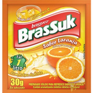 Refresco em Pó BRASSUK Laranja e Acerola 30g