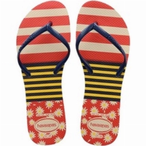 Sandália Havaianas Flat Mix Cf Bege Palha/Mar. 35/6 -