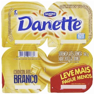 Sobremesa Láctea Danette Chocolate Branco 360g