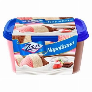 Sorvete Zeca's Napolitano 1,5 Litros