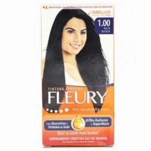 Tintura Embelleze Fleury 1.00 Preto Intensivo