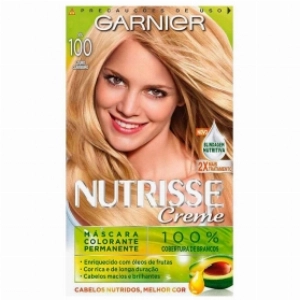 Tintura Garnier Nutrisse Kit Creme Cor 100 Sol Louro Claríssimo