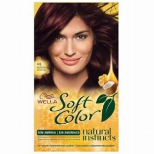 Tintura Wella Soft Color Kit Creme Sem Amônia Cor 46 Borgonha