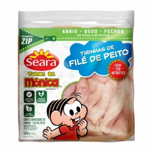 Tirinha de Filé de Peito SEARA Turma da Mônica pacote 600g